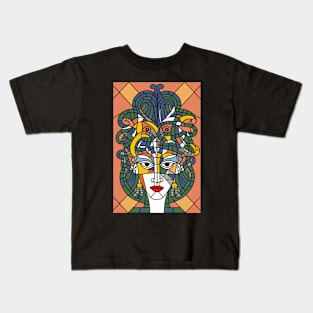 Portrait of Medusa Kids T-Shirt